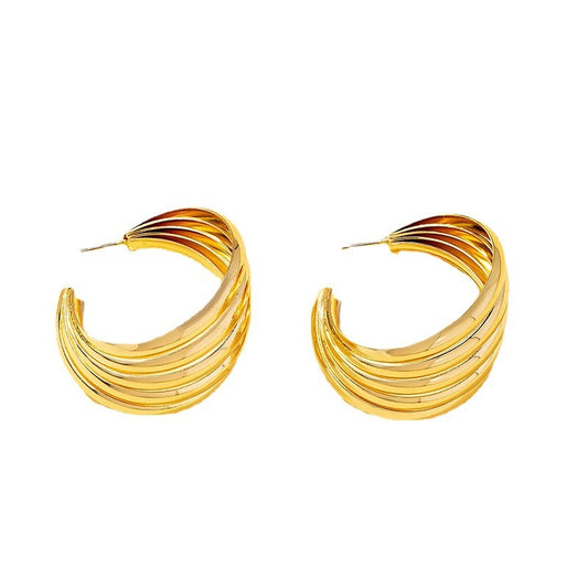 Boucles d'oreilles ondulées